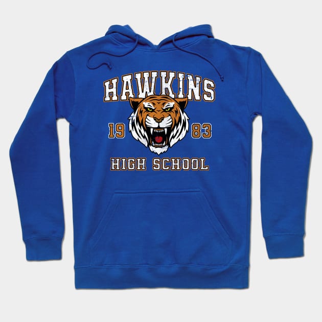 Hawkins High School Hoodie by SunsetSurf